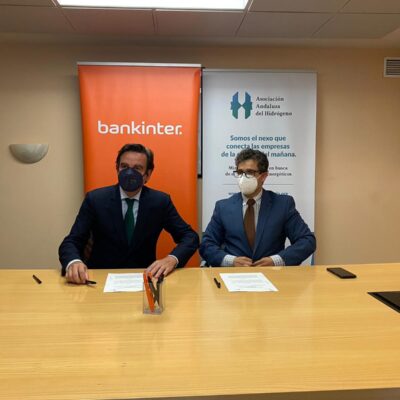 Bankinter y la Asociación Andaluza del Hidrógeno firman un acuerdo para financiar proyectos de hidrógeno
