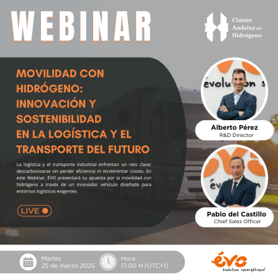 WEBINAR: ‘MOVILIDAD CON HIDRÓGENO: INNOVACIÓN Y SOSTENIBILIDAD EN LA LOGÍSTICA Y EL TRANSPORTE DEL FUTURO’